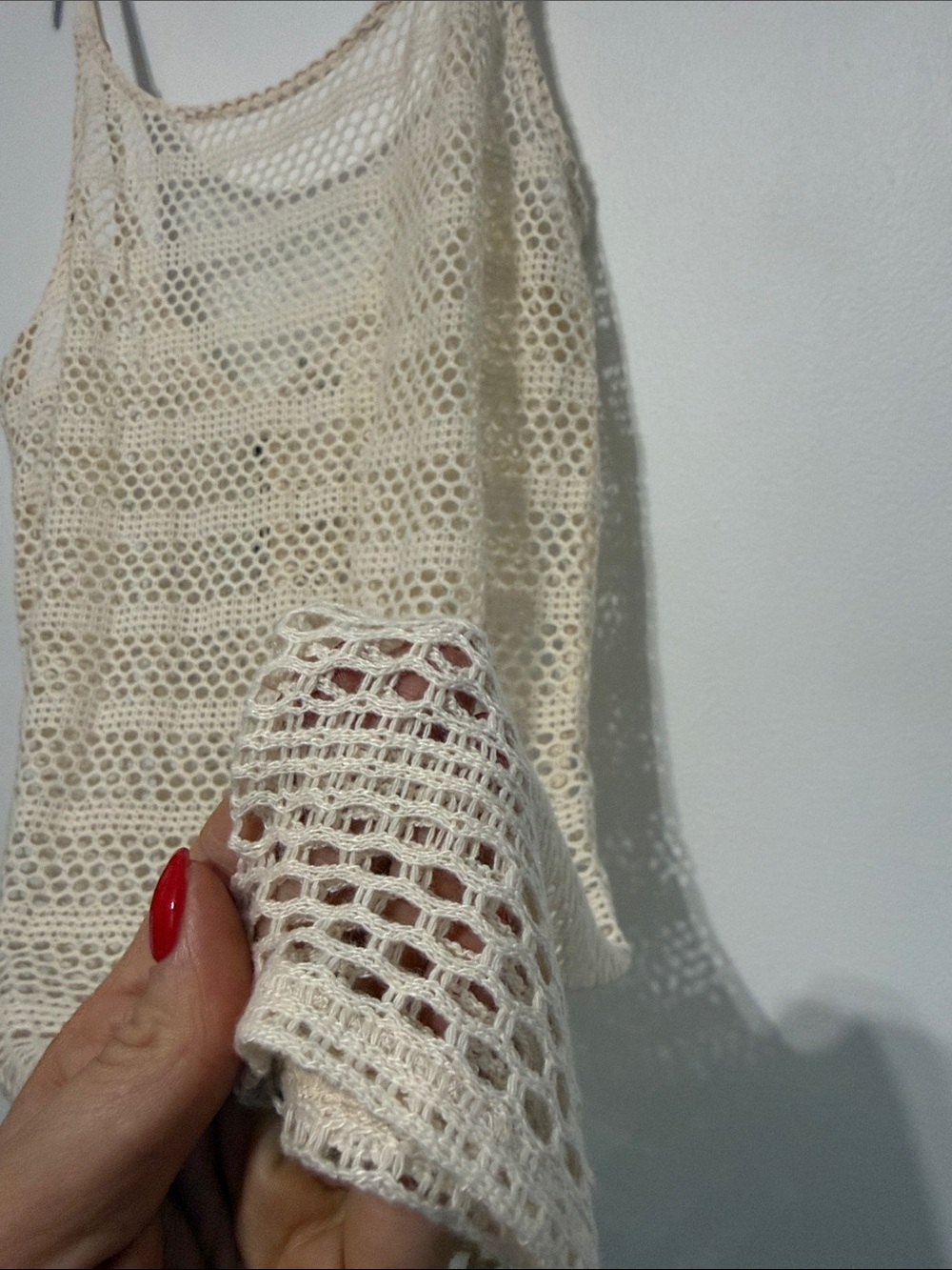 Wild fable cream crochet swim cover-up NWT XL - Picture 8 of 10